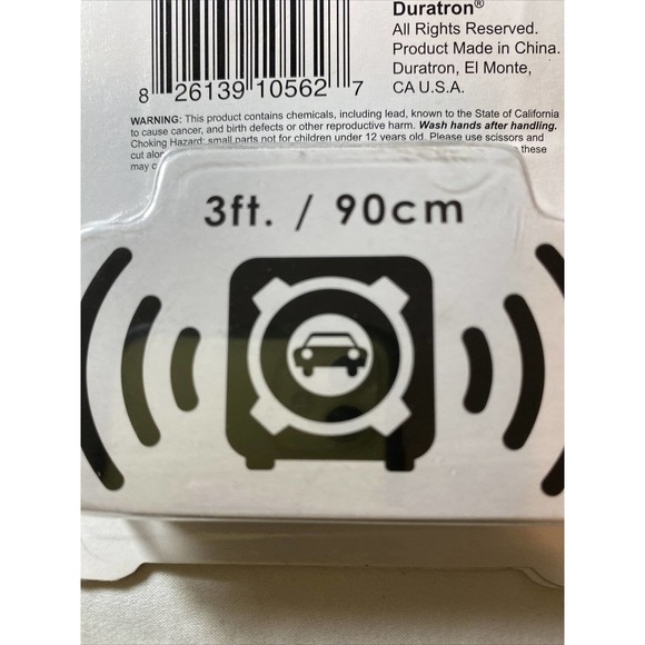 Luxtronic 3 ft (900 mm) length 0.138 inch (3.5 mm) black aux cable ss04bk - Picture 3 of 7